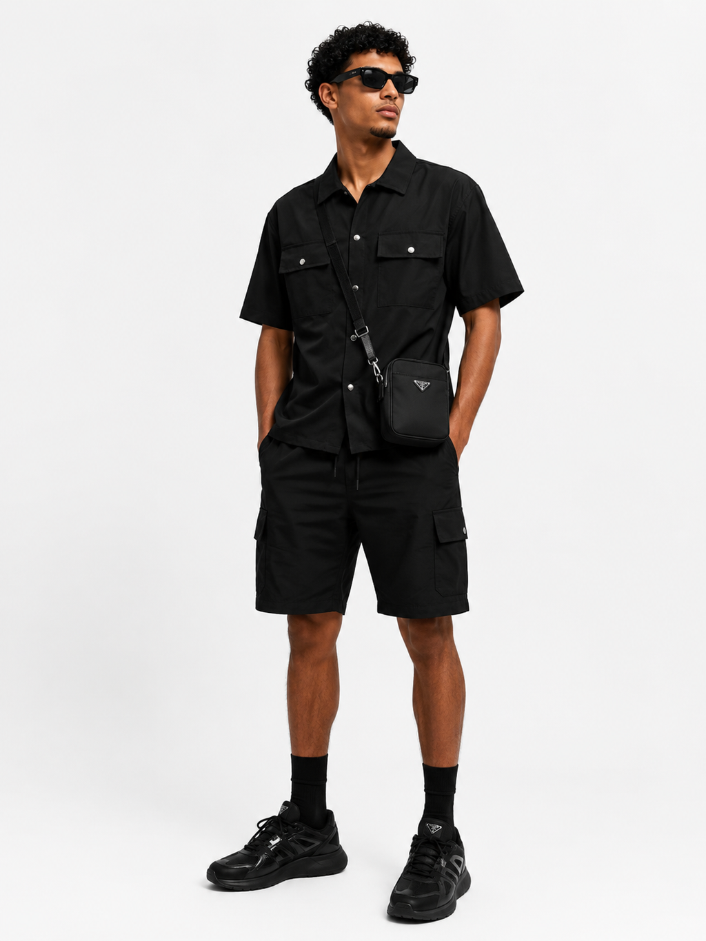 short & chemise courte manche
